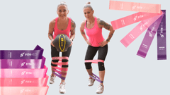Set od 5 gumi za vježbanje mini band FIT4MED FITNESS