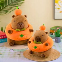 IB Plišana igračka Capybara s narančom 25 cm