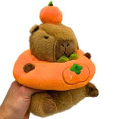 IB Plišana igračka Capybara s narančom 25 cm