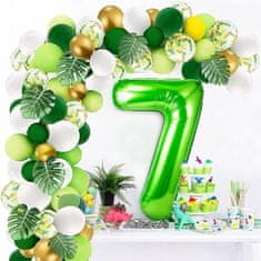 NIS zeleni balon broj 7, 100 cm Giant