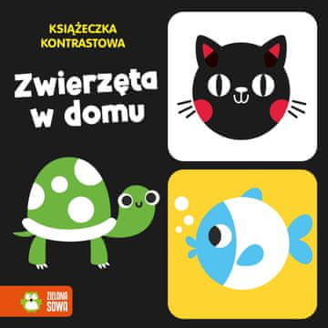 Kontrastna slikovnica Životinje u domu, Zelena sova