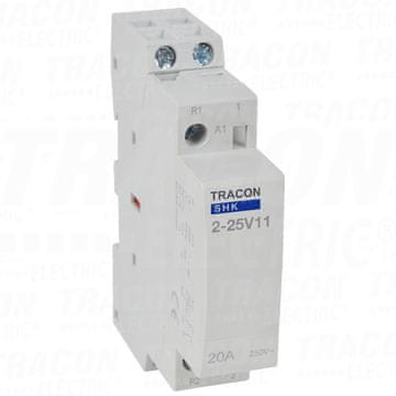 Tracon Electric Modularni kontaktor 230V AC 1xNO+1xNC 25A 1P