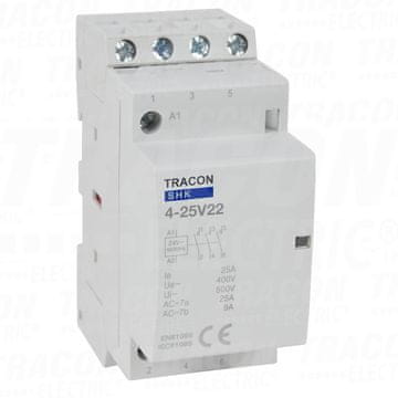 Tracon Electric Modularni kontaktor 230V AC 2xNO+2xNC 25A 2P