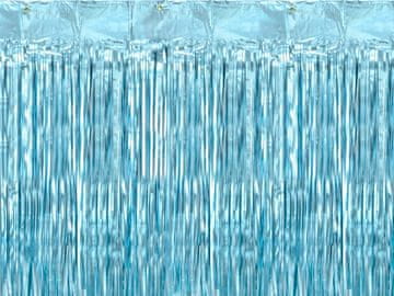 PartyDeco Zavjesa za zabavu Plava 90x250cm