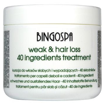 Kura za kosu s 40 aktivnih sastojaka 500 g BINGOSPA