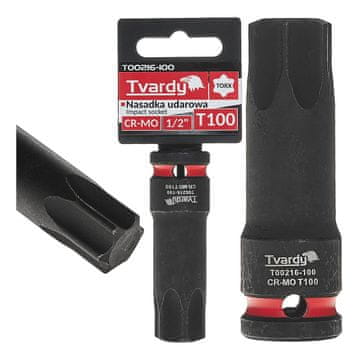 Tvardy Torx udarni nasadni ključ 1/2" T100 CR-MO (8/40)