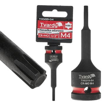 Tvardy Ribe udarni nasadni ključ 1/2" M4 CR-MO (10/100)