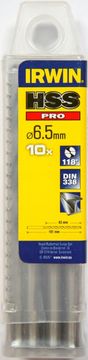 Irwin HHS 6,5 mm svrdlo za metal 10 kom.