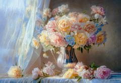 Castor Puzzle 1500 elemenata, pastelne božurnice