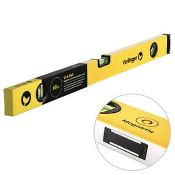 Verlinger MAGNETSKA LIBELA aluminijska 60 cm 3 bočice