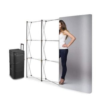 POP UP magnetski zid, ravni, 3x3, u koferu