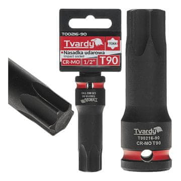 Tvardy Torx udarni nasadni ključ 1/2" T90 CR-MO (8/80)