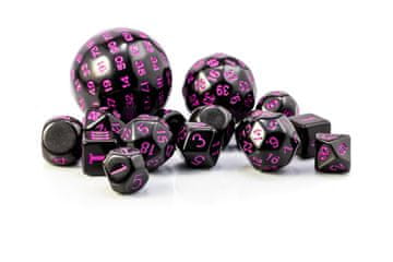 RPG kockice crno-ljubičasti set od 15 kockica