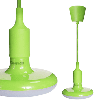 UFO ŽARULJICA 15W LED ZELENA + PLETENI KABEL