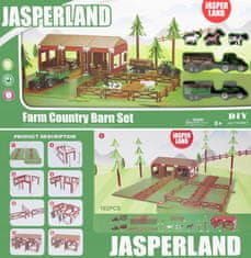 LandToys Veliki ograđeni prostor za životinje na farmi DVA traktora S KROJAČEM ZA ŽIVOTINJE