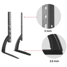 Nosač za televizor 32"-75", postolje za monitor, do 50 kg, vesa, podesiv