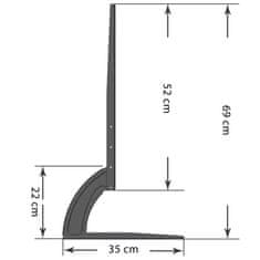 Nosač za televizor 32"-75", postolje za monitor, do 50 kg, vesa, podesiv