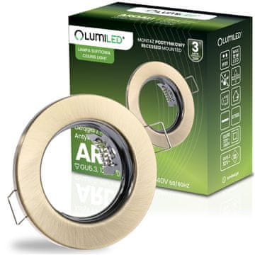 LUMILED Ugradna okrugla halogena svjetiljka antikna GU10 MR16 Ardali Lumiled
