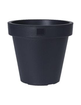 Koopman Plastiken antracit saksija za cvijeće od polipropilena - promjer 20 cm
