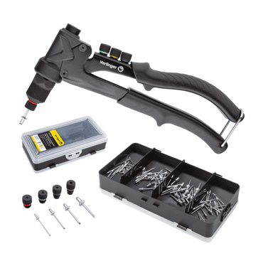 Ručni zakivač za slijepe zakovice, PROFESSIONAL set + 80 zakovica
