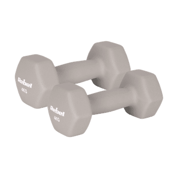 Rebel Hantelki od lijevanog željeza s neoprenom hex 2x4kg za vježbanje trening fitnessa rebel