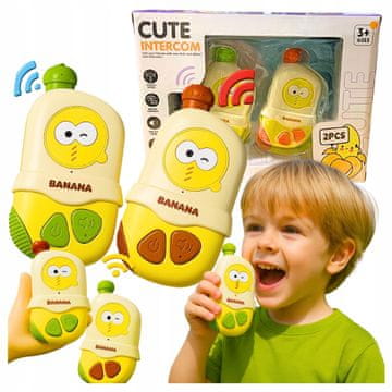 Yiwu Set voki-tokija Igračka Telefon Zvuci banane Voki-toki za djecu