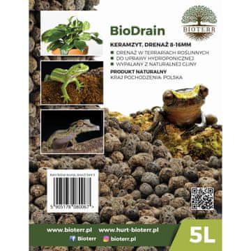 BIO BioDrain ekspandirana glina, drenaža 8-16 mm 5L za terarij