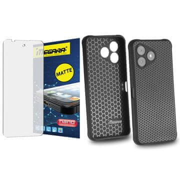 Mat hibridno staklo za HAMMER BLADE VA 5G - 6,56" + crna TPU maska