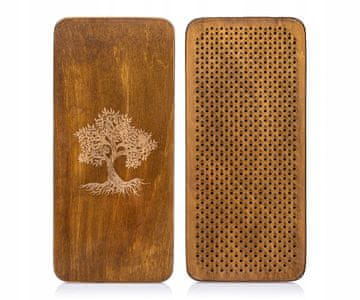 Chloé SADHU PLOČA ZA JOGU, BAKRENI ČAVLI 10 mm, MEDITACIJA, Drvo života