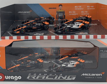 BBurago McLaren F1 KOMPLET SAMO Norris 2022.-2023. MCL36, MCL60 1:43