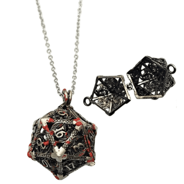 RGFK Metalna ogrlica D20 kockica Set mini kockica Kutija - Ubojica zmajeva