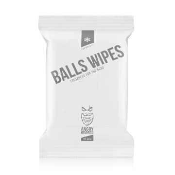 Angry Beards Intimne maramice - Balls Wipes Snowballs - Angry Beards - 15 komada