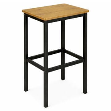 Hoker taboret za kuhinju od hrasta kvrgavog bar moderni begryf 40x30x65