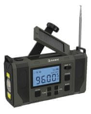 Hawk Expedition R20 HWRDI420GN Solarna radio dinamo kurbla sive boje