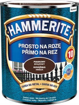 Hammerite izravno na hrđu boja za metal, pješčano smeđa, 0,7L