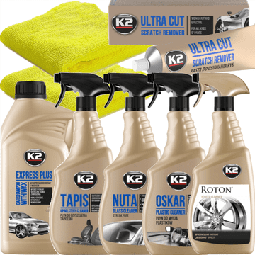 K2 veliki set kozmetike ZA njegu automobila, auto roton tapis nuts