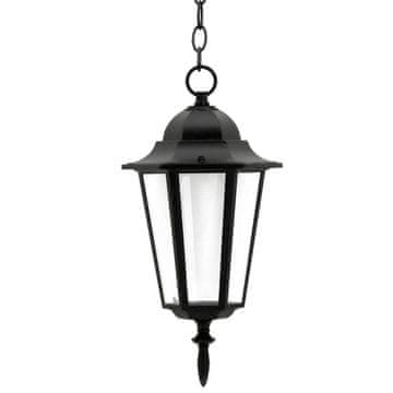Viseća vrtna lampa retro Liguria E27 IP43 crna Goldlux 202161