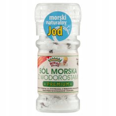 Royal Brand Morska sol, bogata morskim jodom, mlinac za višekratnu upotrebu