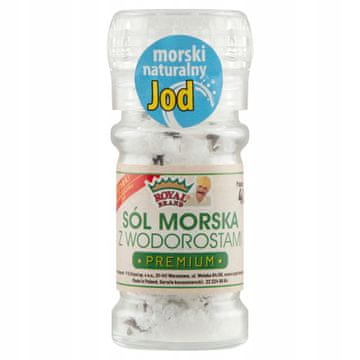 Royal Brand Morska sol, bogata morskim jodom, mlinac za višekratnu upotrebu
