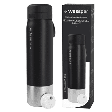 Wessper čelična boca s filterom WES276-1000-BK crna 1000ml