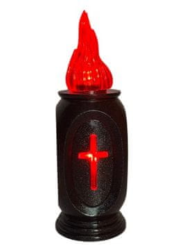 VASO LED UMETAK S KRIŽEM/S BATERIJAMA/GRANIT+CRVENA/5-24