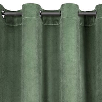 EUROFIRANY GOTOVA ZAVJESA D91 ROSA S GUMAMA 140X250CM TAMNO BOJA