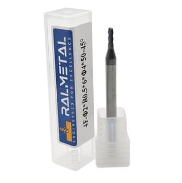 Radijalni rezač od tvrdog metala 2 x R0,5 x 4D x 50 mm 45 HRC