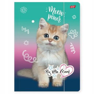 Mapa A4 s gumicom za školu za djecu KOTEK My Little Friend Kitty