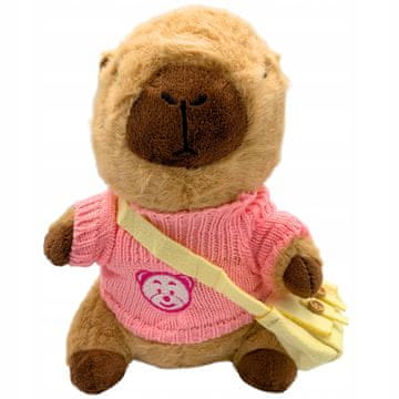 IB Plišana igračka Capybara pulover s torbom Plišana igračka 25 cm