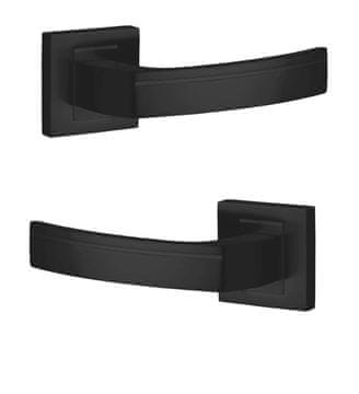 Kuchinox Ručka za unutarnja vrata Black Square Parva, moderni loft