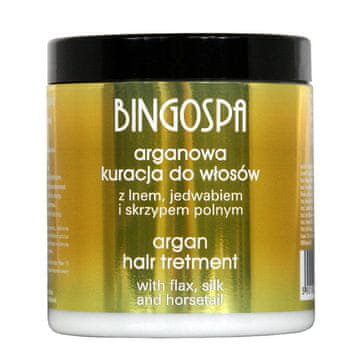 Arganova njega za kosu s lanom, svilom i preslicom BINGOSPA