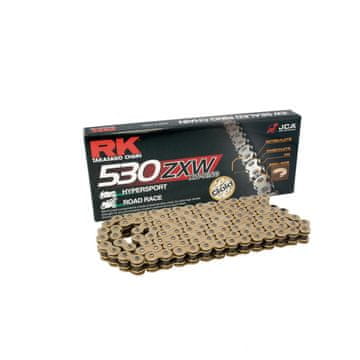 RK GB530ZXW/114 otvoreni pogonski lanac sa zakovicom zlatno/zlatna