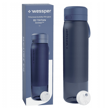 Wessper WES273-1000-BL plava tritanska boca s filterom 1000 ml