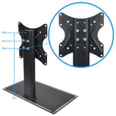 Nosač za televizor 14"-42", čelična noga, do 29 kg, VESA, podesiv